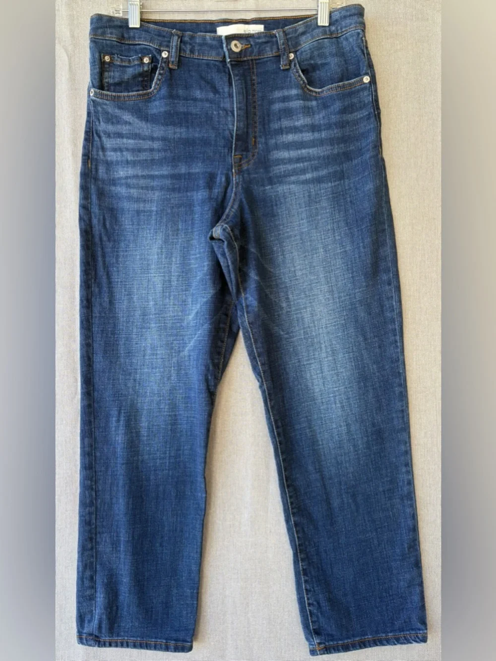 Ella Moss women’s high waist Straight Jeans in Indigo Blue
